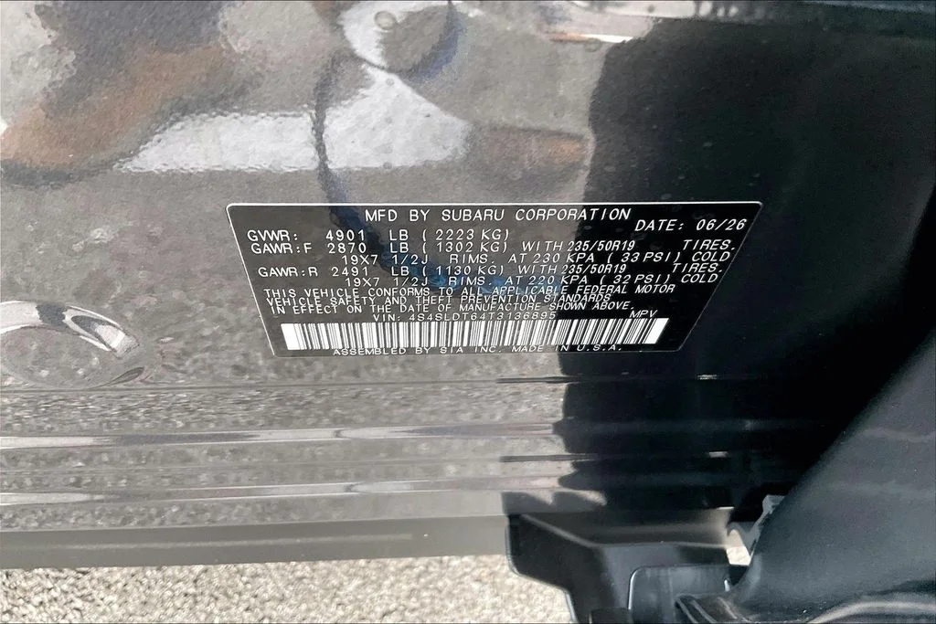New 2026 MAGNETITE GRAY METALLIC Subaru Touring image 16