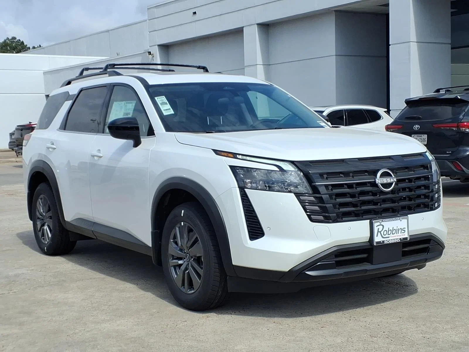 2026 Nissan Pathfinder SV White at Robbins Nissan