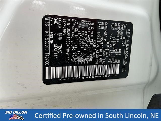 Used 2023 Pearl White Tricoat Nissan SV image 14