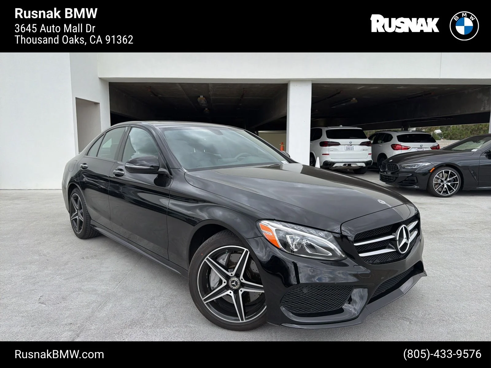 Used 2018 Black Mercedes-Benz C 300 image 1
