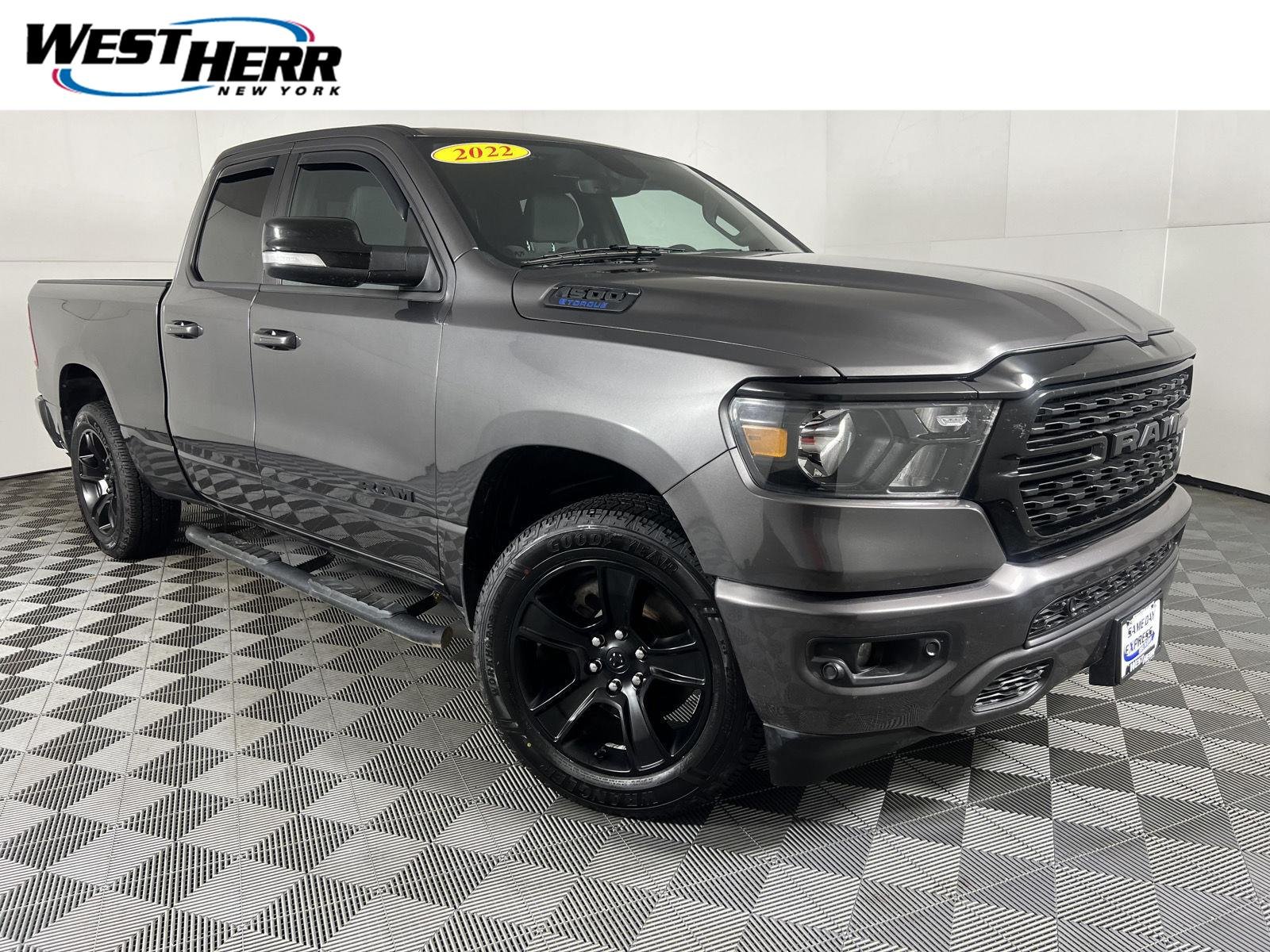 Used 2022 Granite Crystal Metallic Clearcoat Ram Big Horn image 1