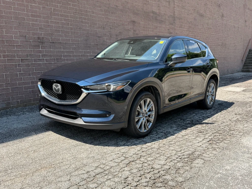 Used 2021 Deep Crystal Blue Mica Mazda Grand Touring image 1