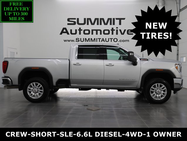 2023 GMC Sierra 2500 4x4 Crew Cab SLE: CREW-SHORT-SLE-6.6L DIESEL-NEW TIRES-4WD-HEATED SEATS-1 OWNER