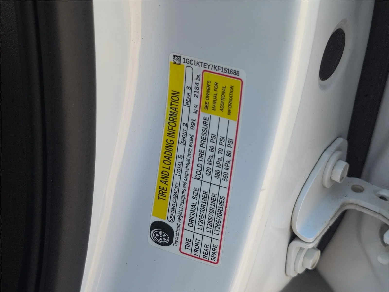Used 2019 SUMMIT WHITE Chevrolet LTZ image 16