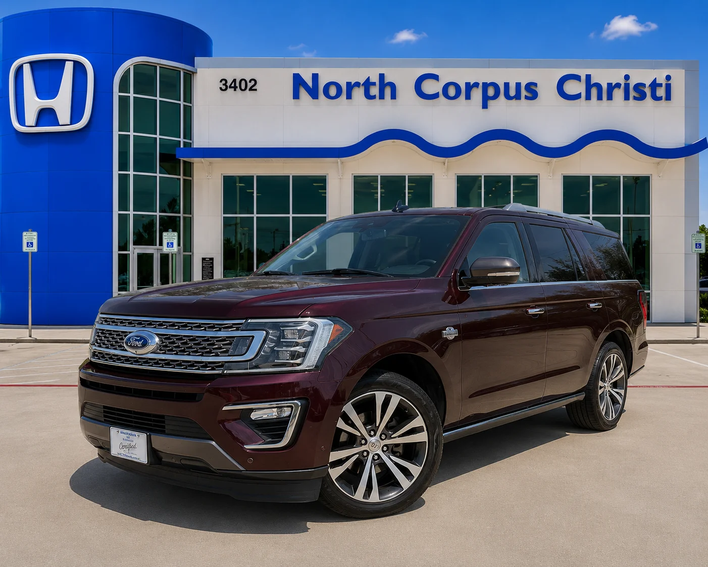 Used 2020 Red Ford King Ranch image 1