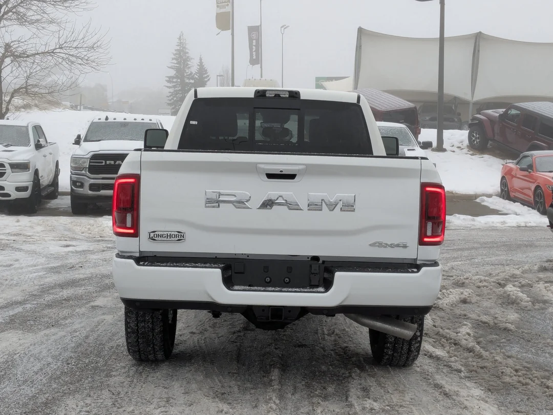 New 2026 White RAM Limited Longhorn - - 4x4 - Bison Brown Premium Leather - Longhorn Level 1 Equip & More! image 7