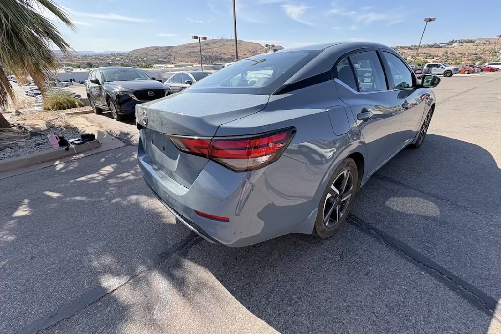 Used 2025 Atlantic Gray Metallic Nissan SV image 6