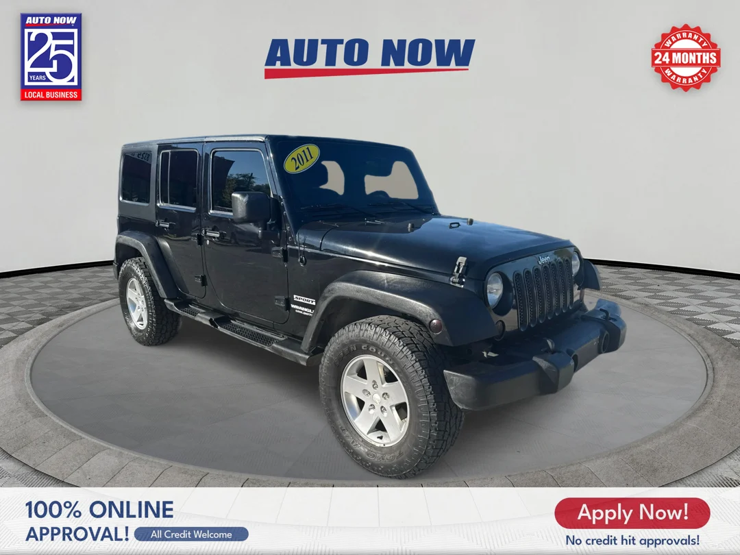Used 2011 Black with Black Har Jeep Unlimited Sport 4WD image 6