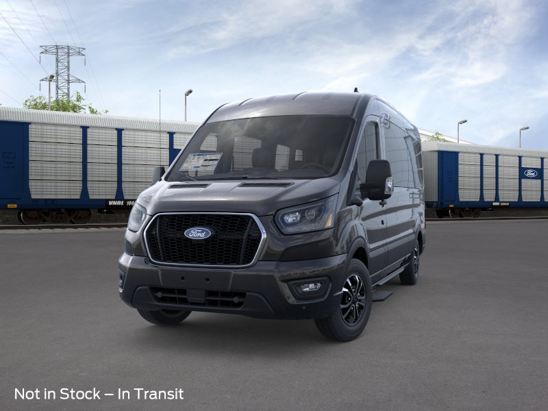 New 2026 Agate Black Metallic Ford Passenger Van XLT image 2