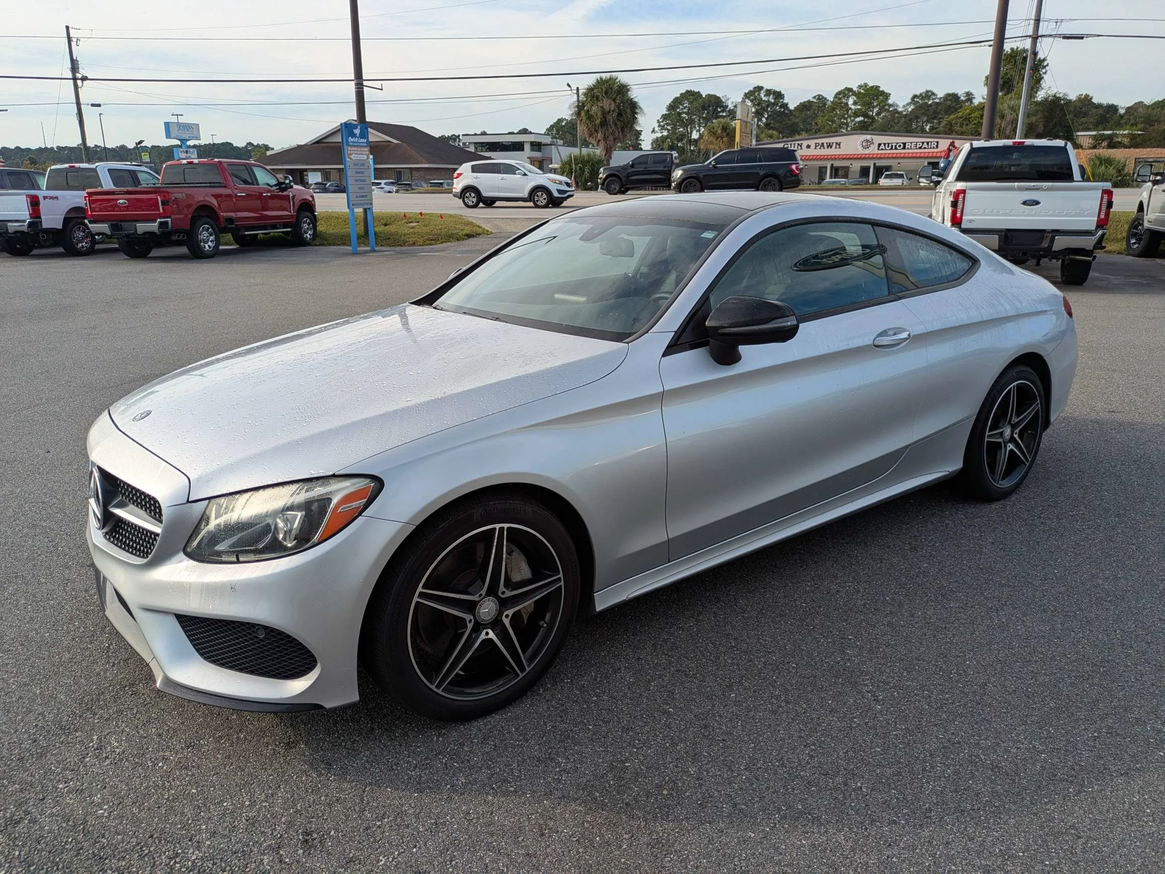 Certified Used 2017 Diamond Silver Metallic Mercedes-Benz Coupe w/Panoramic Moonroof, Pre-Collision Assist, Drive Modes, & Bluetooth image 8