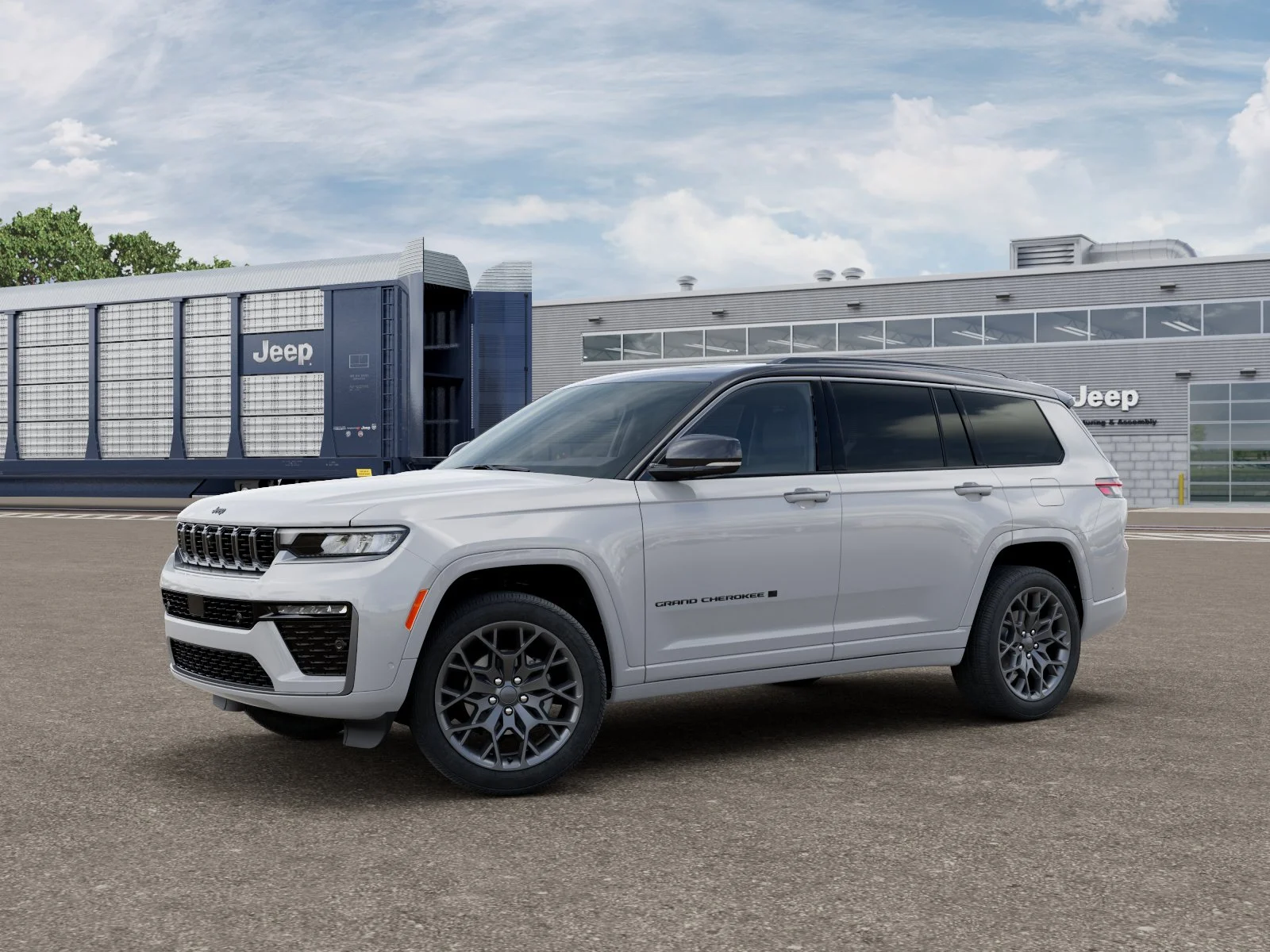 New 2026 Bright White Clear-Coat Exterior Paint Jeep Summit image 1