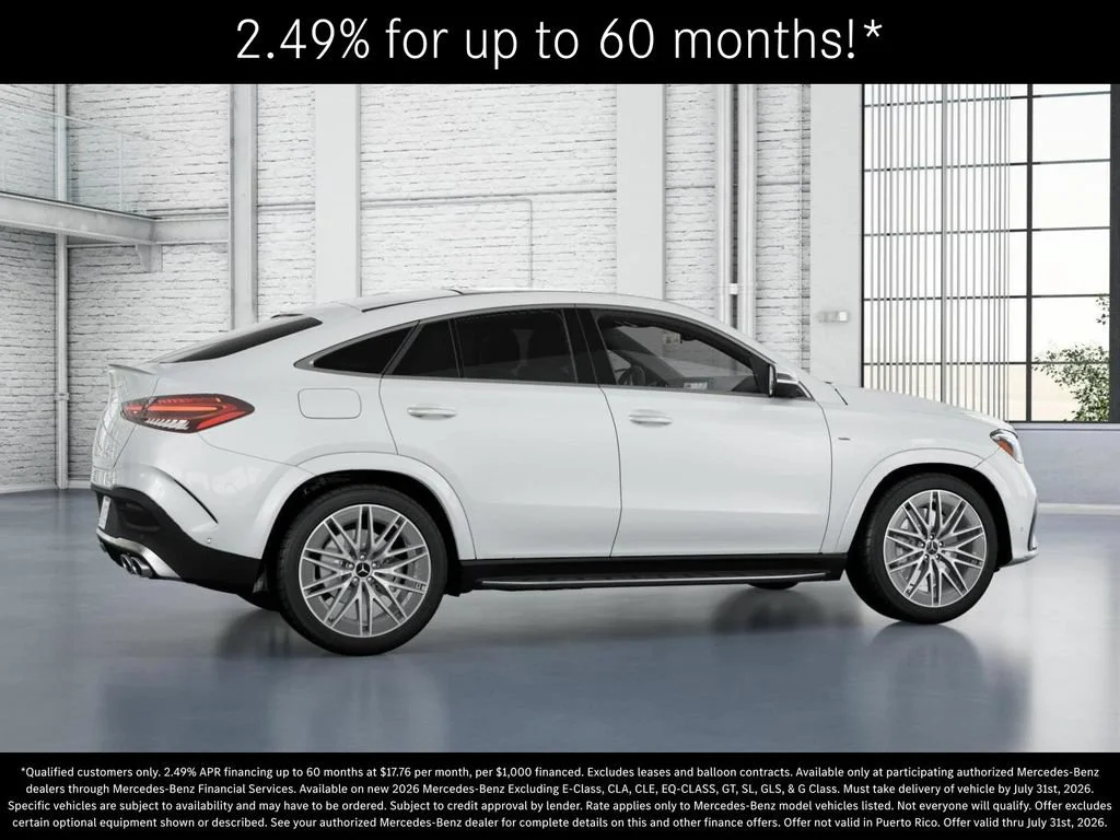 New 2026 MANUFAKTUR Moonlight White Metallic Mercedes-Benz AMG® GLE 53 4MATIC+ Coupe image 60