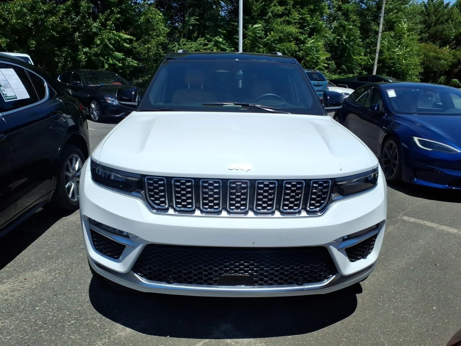 Used 2023 Bright White Clearcoat Jeep Summit image 4