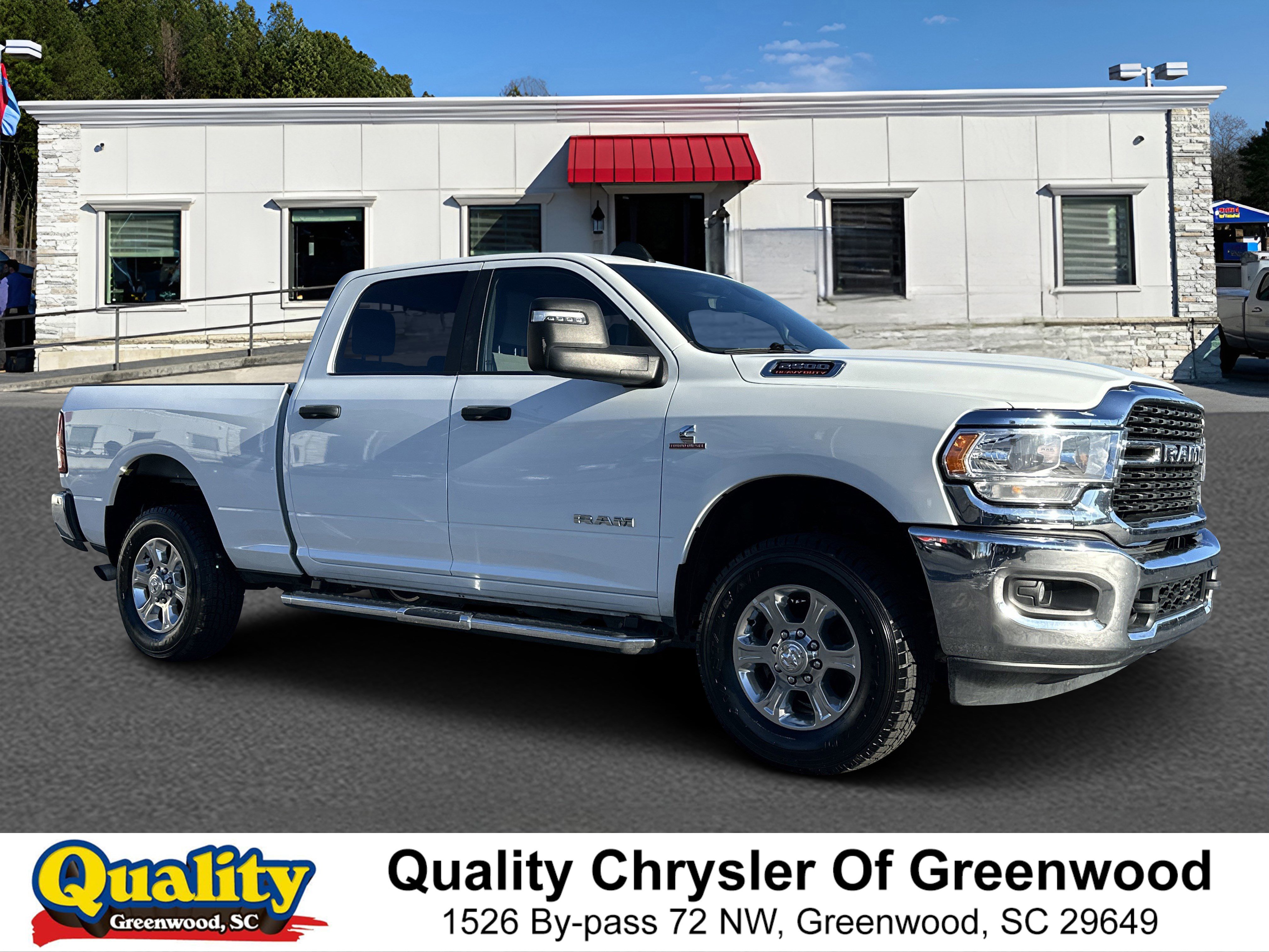 Used 2024 Bright White Clearcoat Ram Big Horn image 1