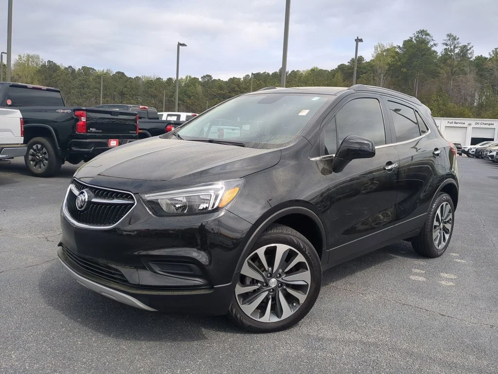 Used 2022 Ebony Twilight Metallic Buick Preferred image 1