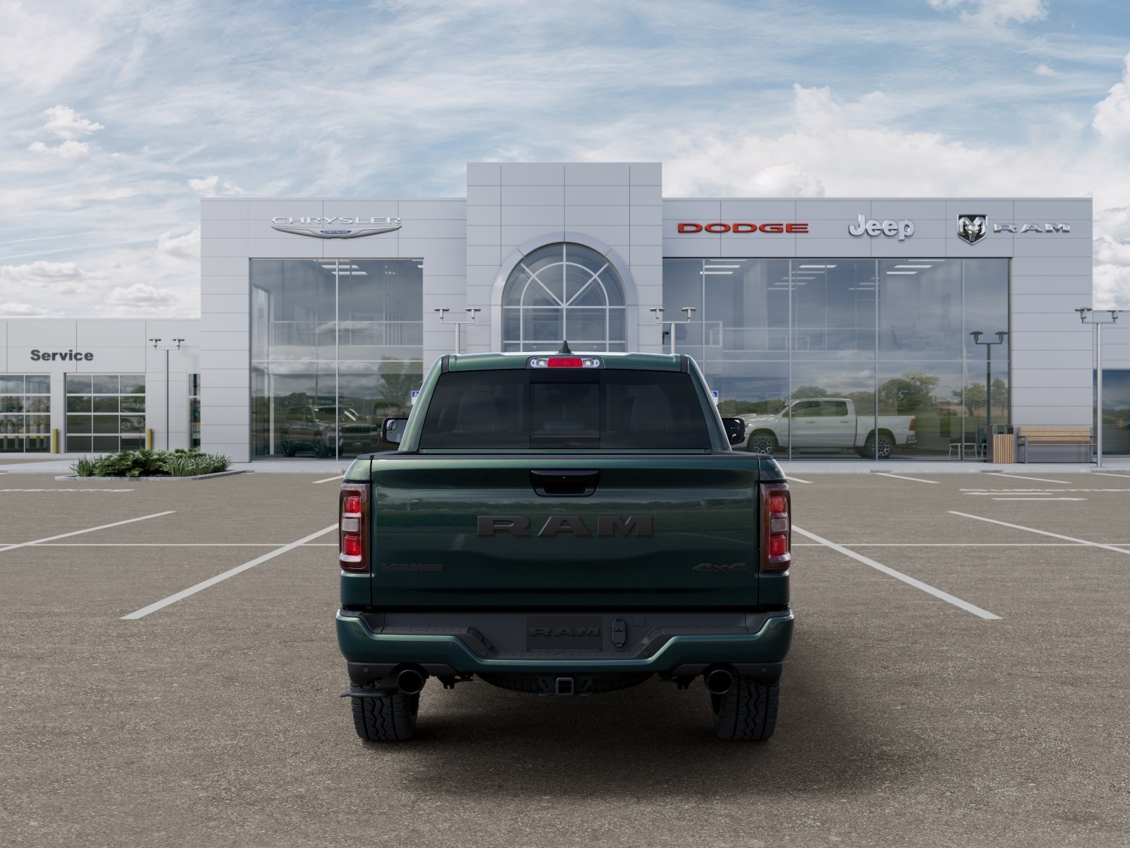 New 2026 Serrano-Green Metallic Exterior Paint RAM Laramie image 34