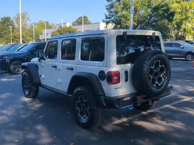 Used 2022 White Jeep Unlimited Rubicon 4xe image 3