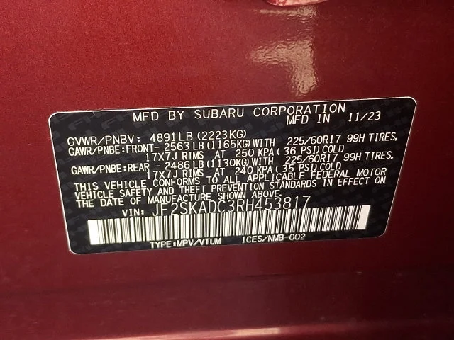 Used 2024 Red Subaru Premium image 28