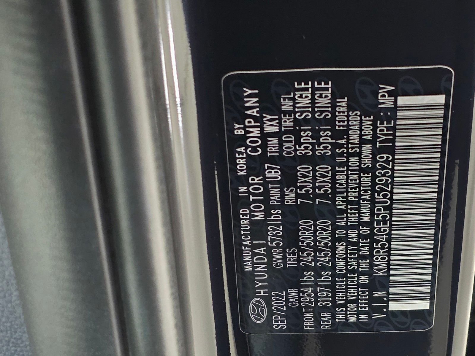 Certified Used 2023 Moonlight Cloud Hyundai Limited image 39