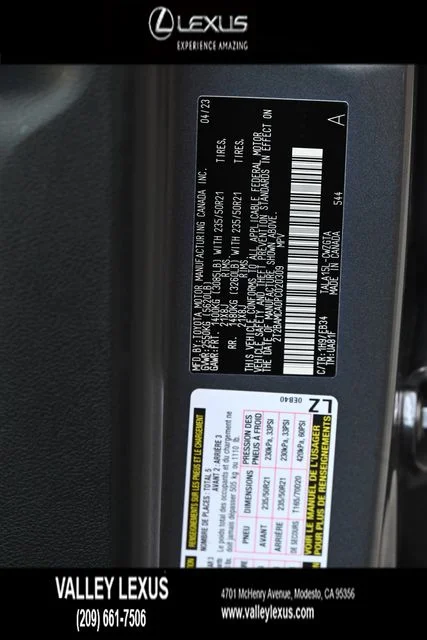 Certified Used 2023 NEBULA GRAY PEARL Lexus 350 F Sport Handling image 25