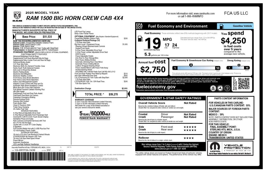 Certified Used 2025 Blue Ram Big Horn/Lone Star image 4