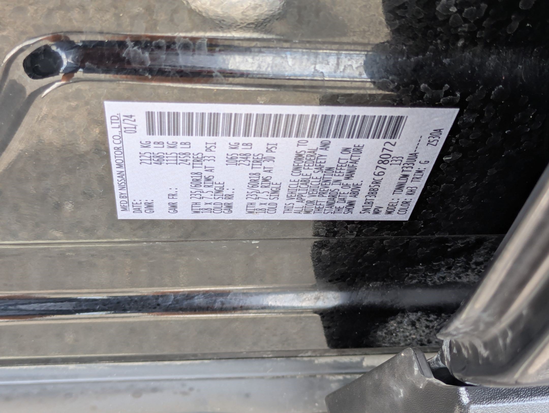 Used 2024 Super Black Nissan SV image 32