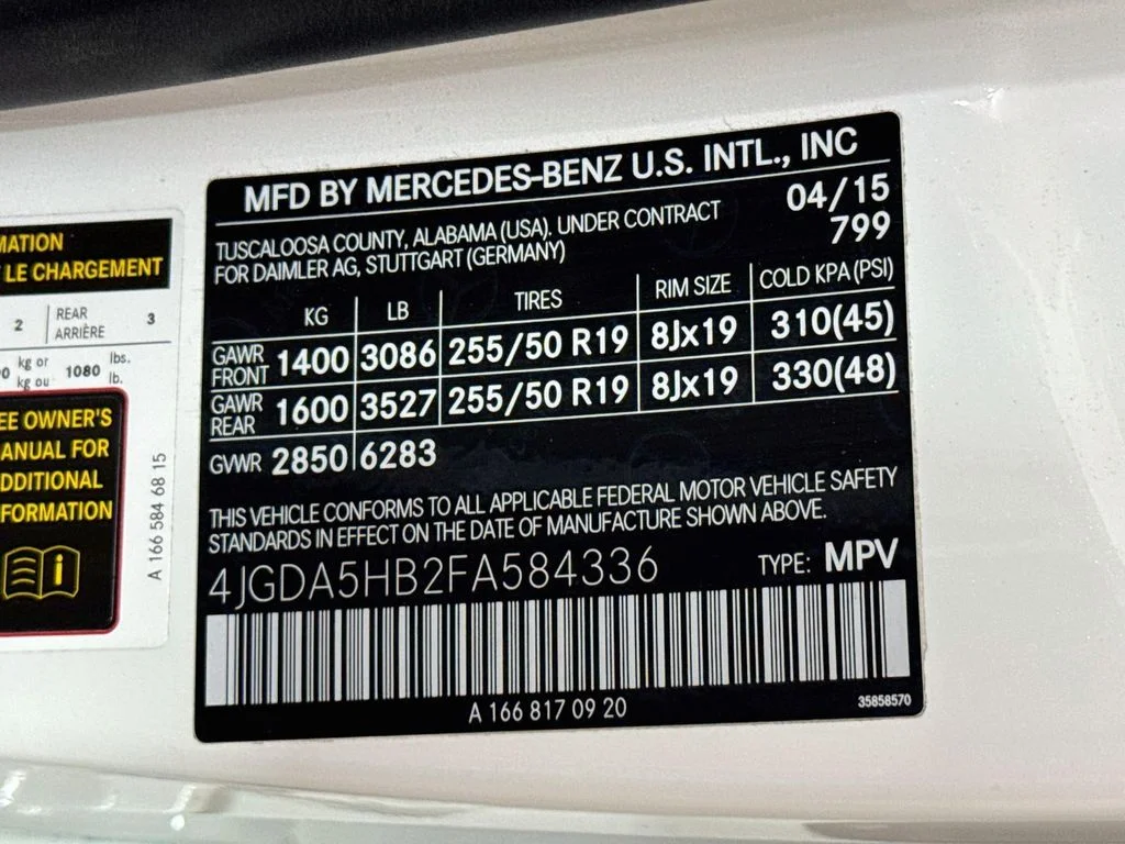 Used 2015 White Mercedes-Benz ML 350 image 42