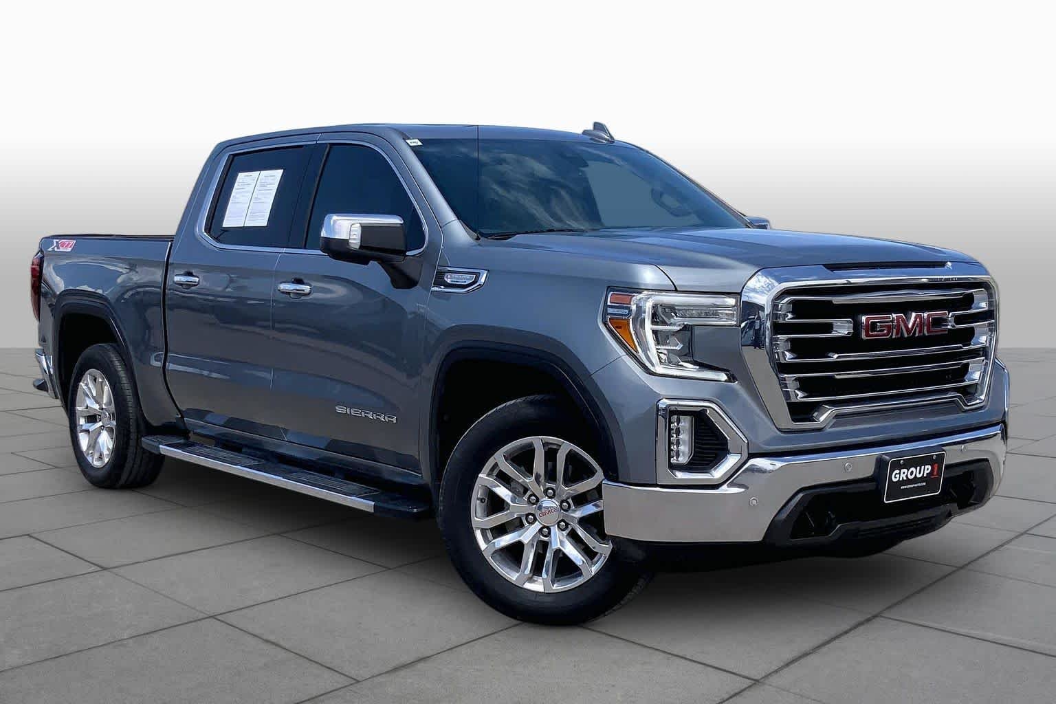 Used 2021 Satin Steel Metallic GMC SLT image 3