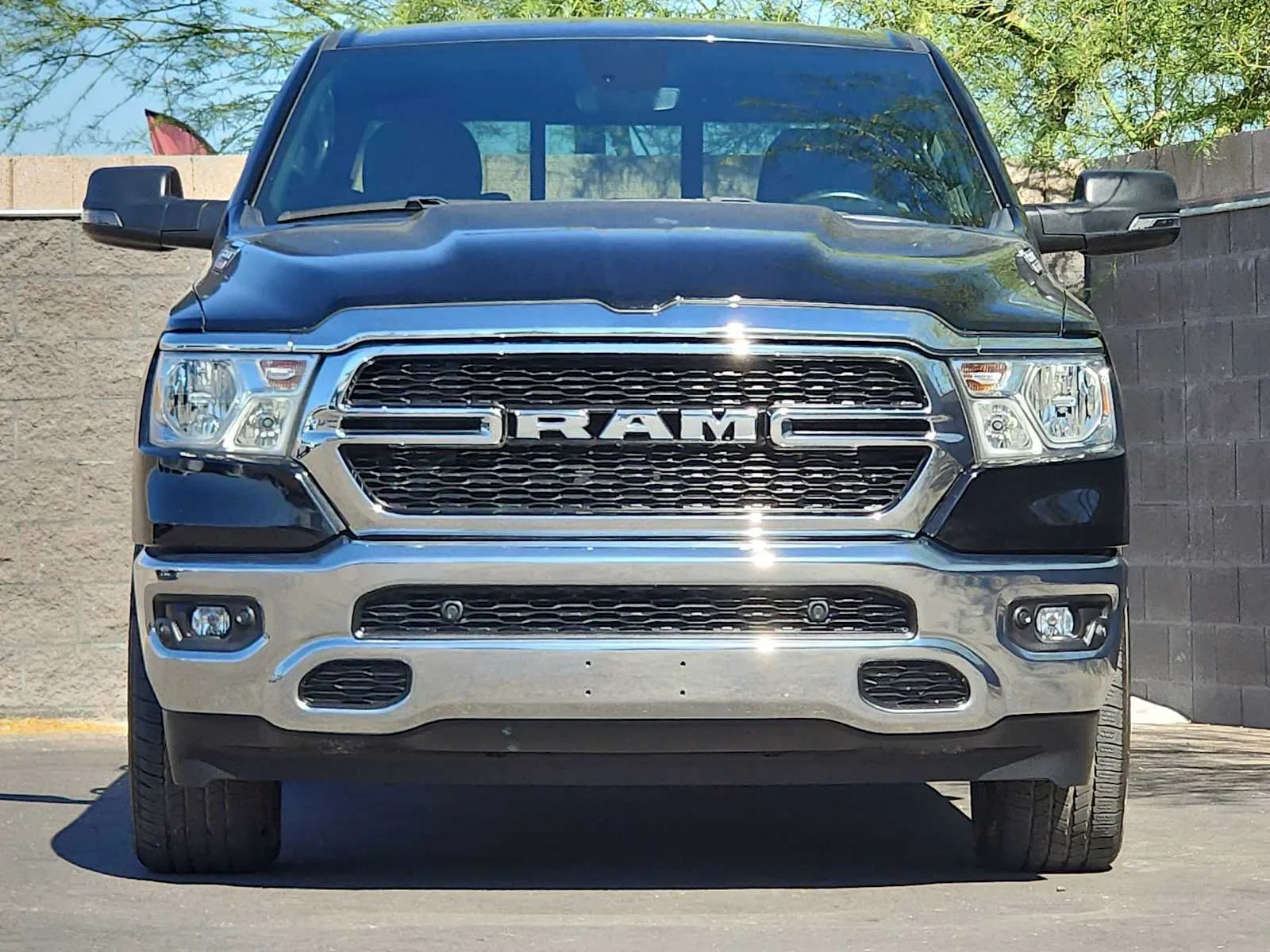 Used 2023 Diamond Black Crystal Pearlcoat Ram Big Horn image 3