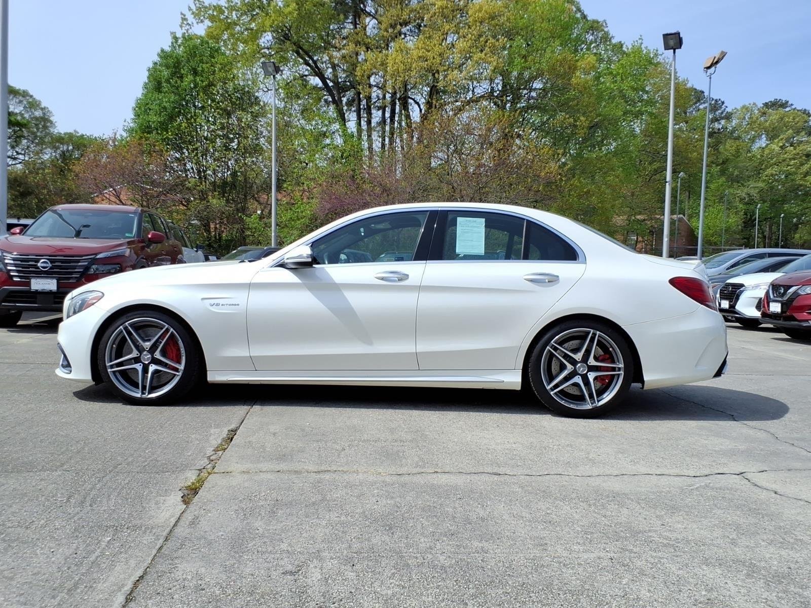 Used 2017 designo Diamond White Metallic Mercedes-Benz AMG® C 63 S image 3