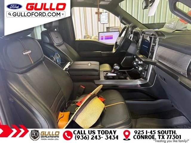 Used 2022 Rapid Red Metallic Tinted Clearcoat Ford Platinum image 2