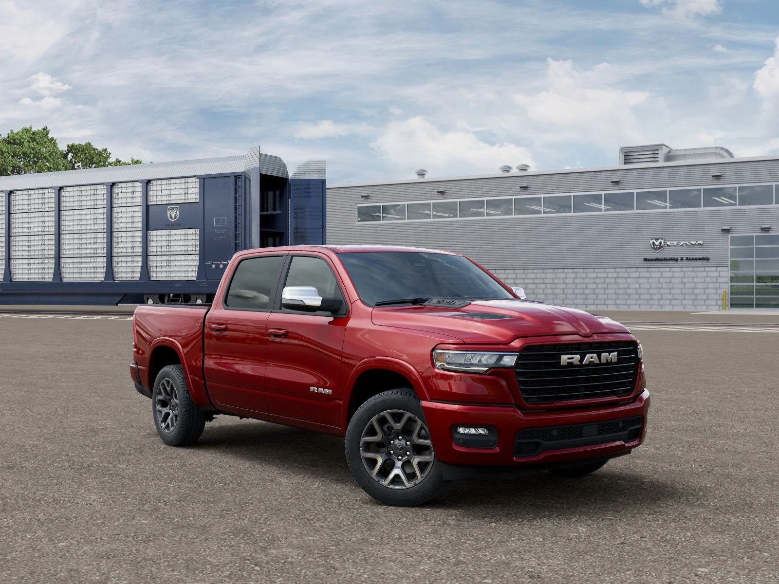 New 2026 Molten Red Pearl-Coat Exterior Paint RAM Laramie image 31