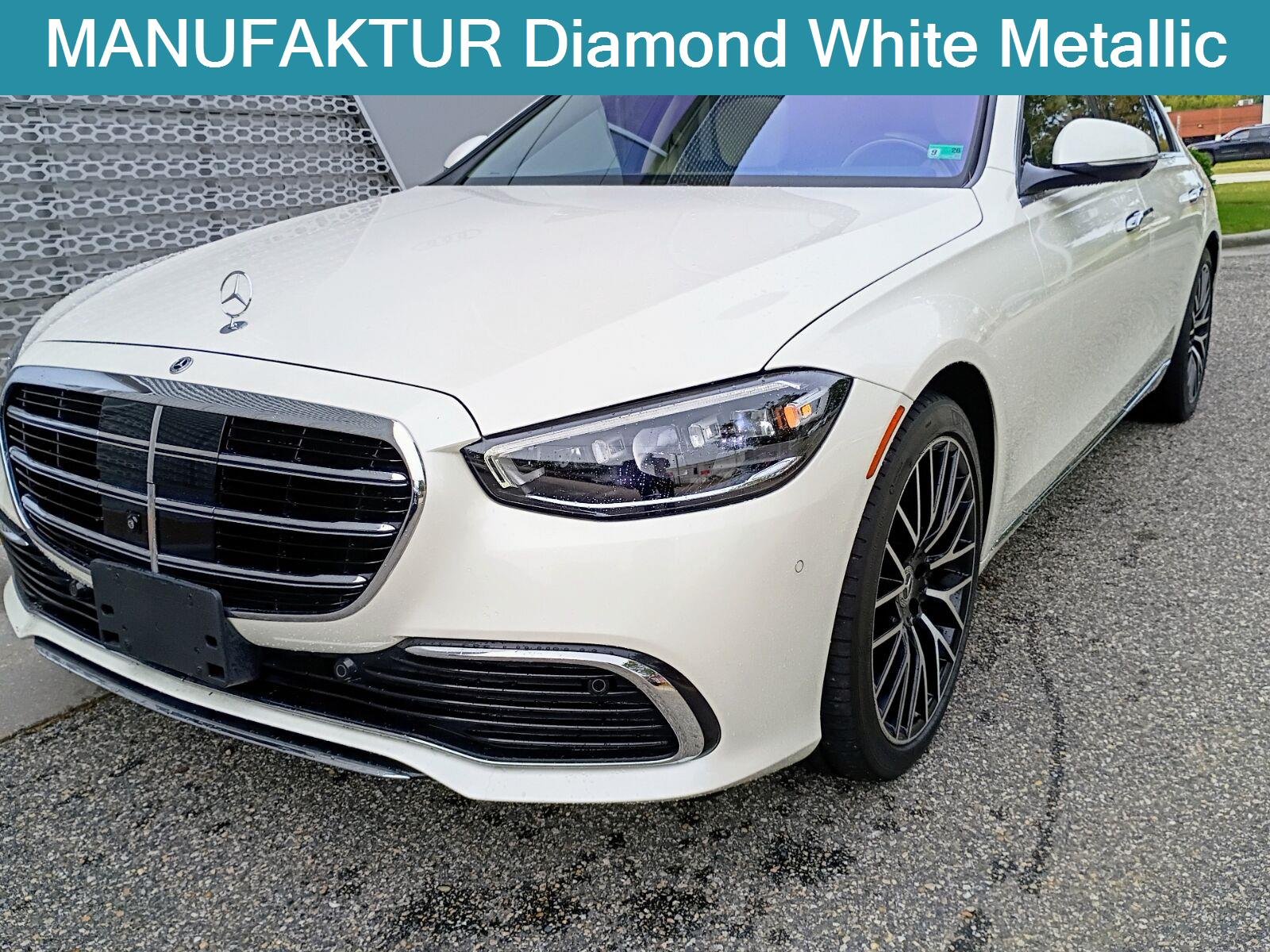 Used 2021 designo Diamond White Mercedes-Benz S 580 image 2