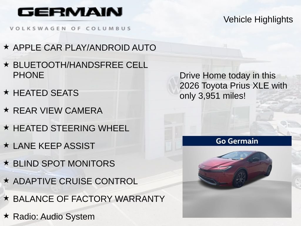 Used 2026 Red Toyota XLE image 5