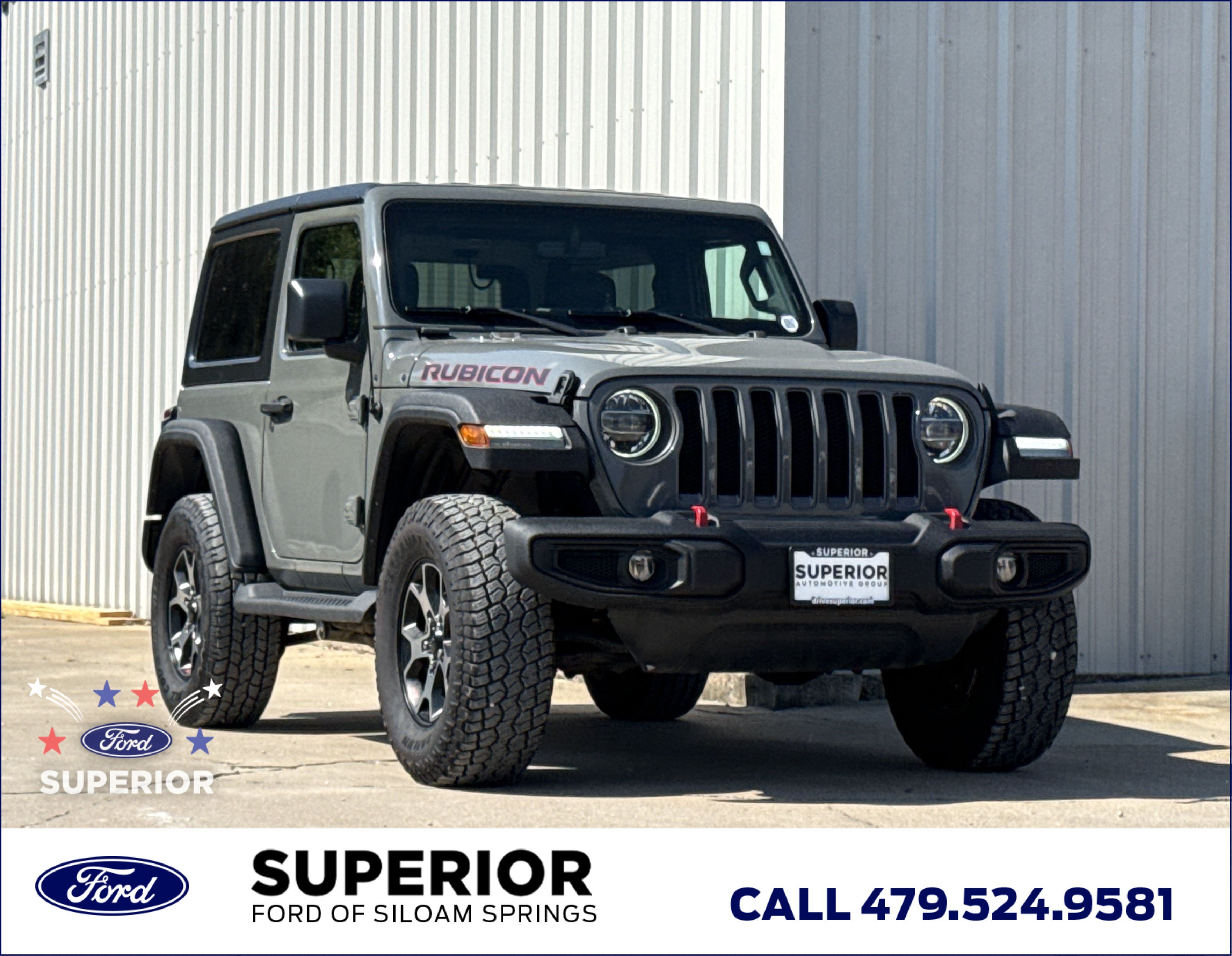 Used 2019 Sting Gray Clearcoat Jeep Rubicon image 1