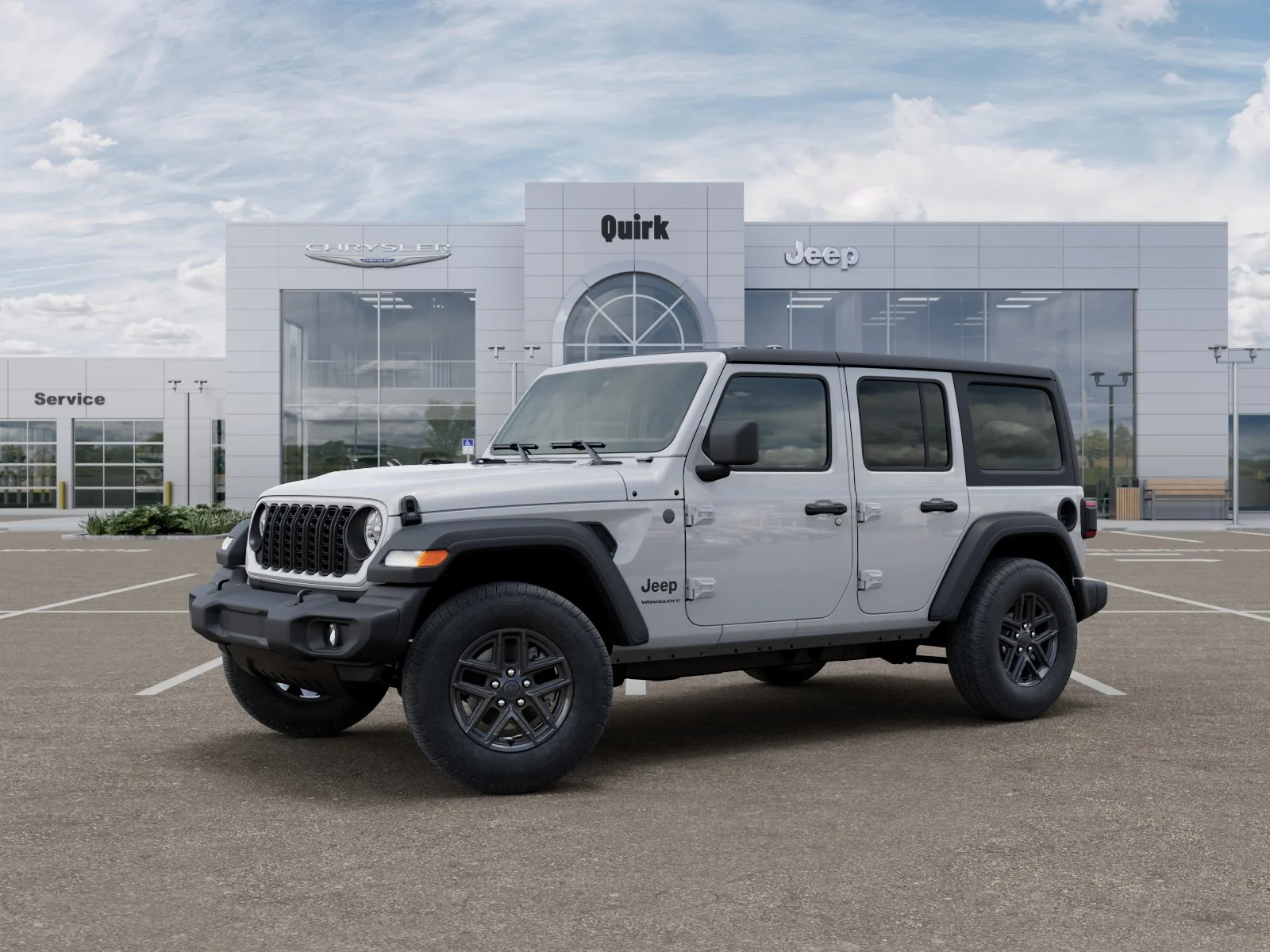 New 2026 Bright White Clear-Coat Exterior Paint Jeep Sport S image 28