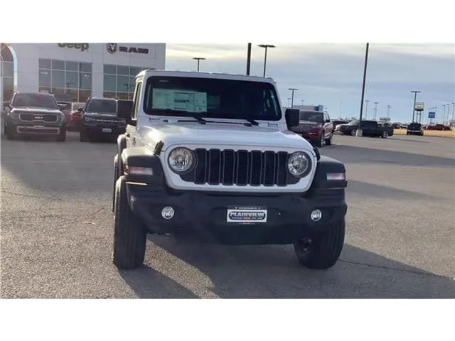 New 2026 Bright White Clear-Coat  Paint Jeep 2-DOOR SPORT image 4