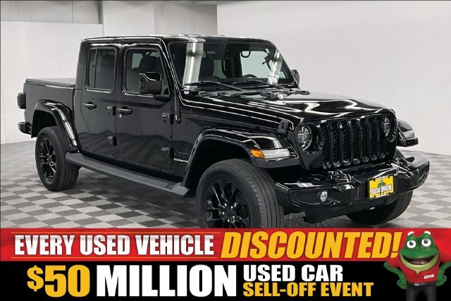 Used 2021 Black Clearcoat Jeep High Altitude image 1