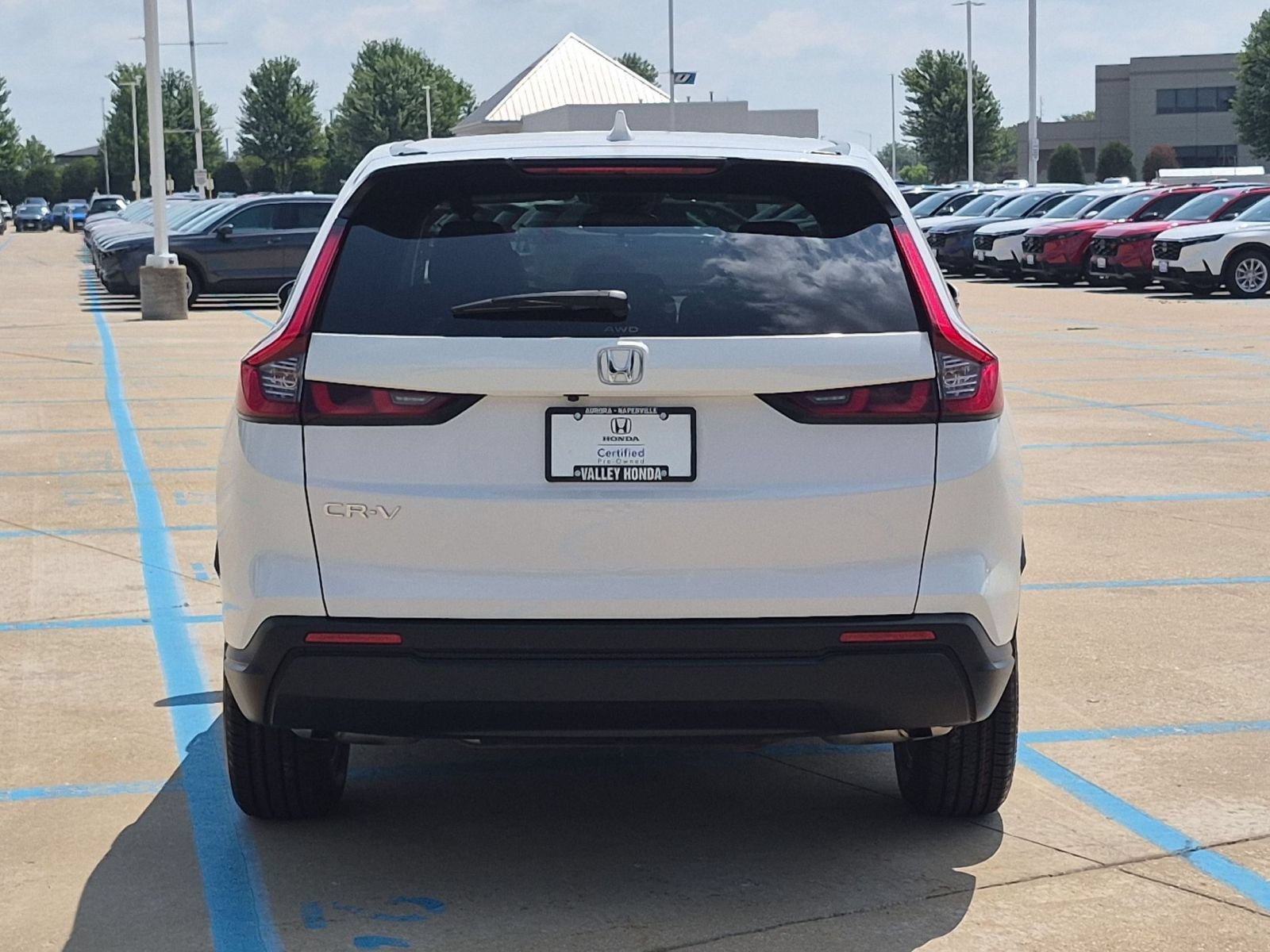 Certified Used 2024 Platinum White Pearl Honda EX AWD image 8