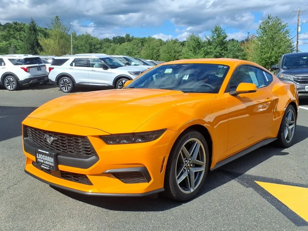 New 2026 Orange Fury Metallic Tri-coat Ford EcoBoost® Premium Fastback image 3