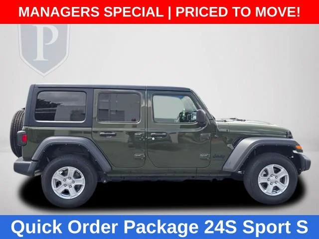 Used 2022 Green Jeep Unlimited Sport S image 4