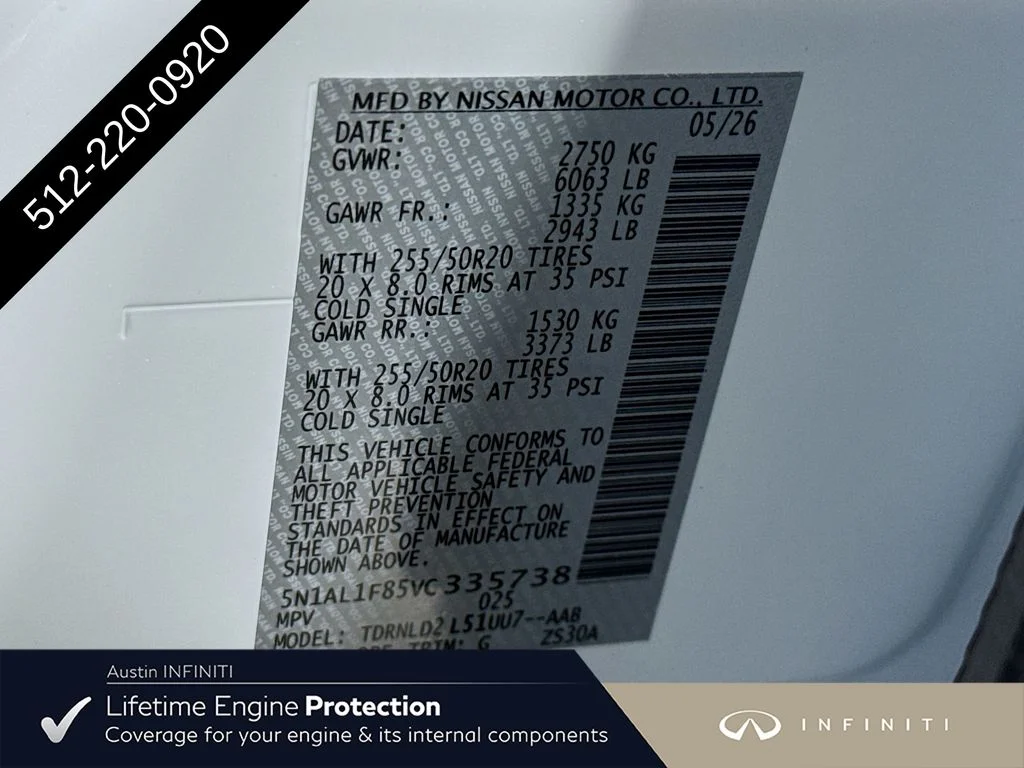 New 2027 RADIANT WHITE INFINITI LUXE image 44