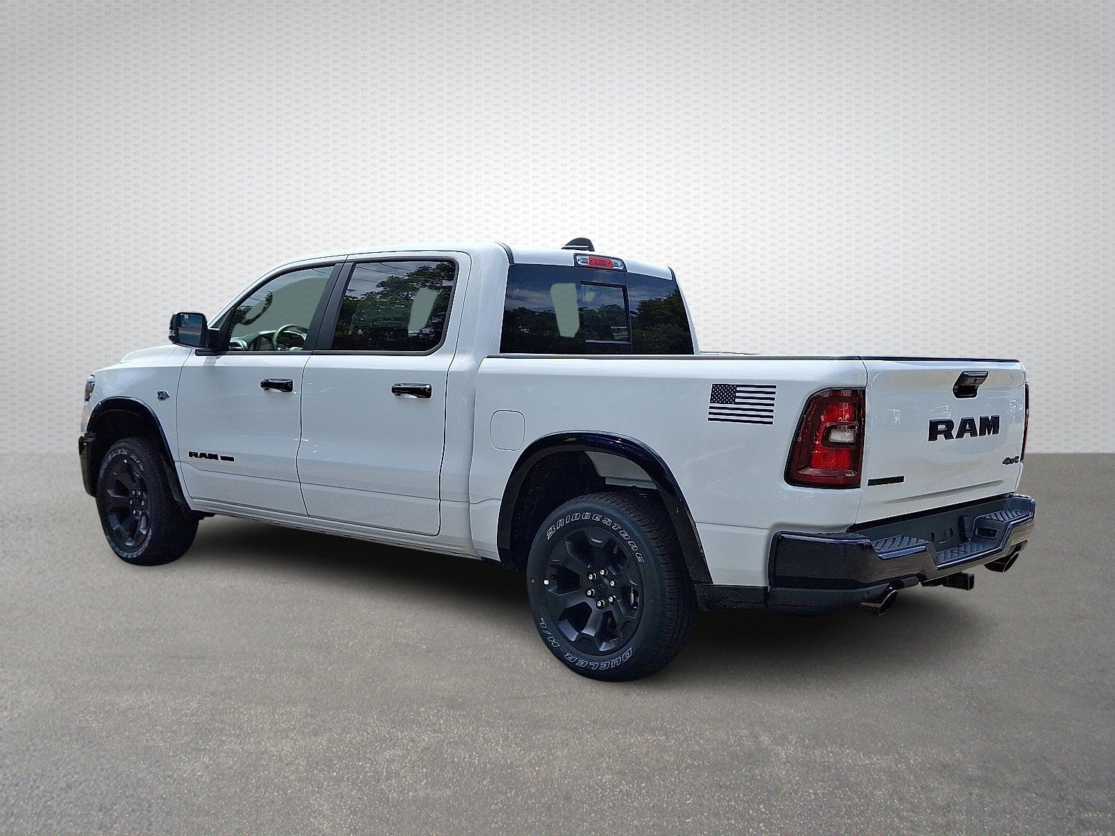 New 2026 Bright White Clear-Coat Exterior Paint RAM Big Horn Crew Cab 4x4 5