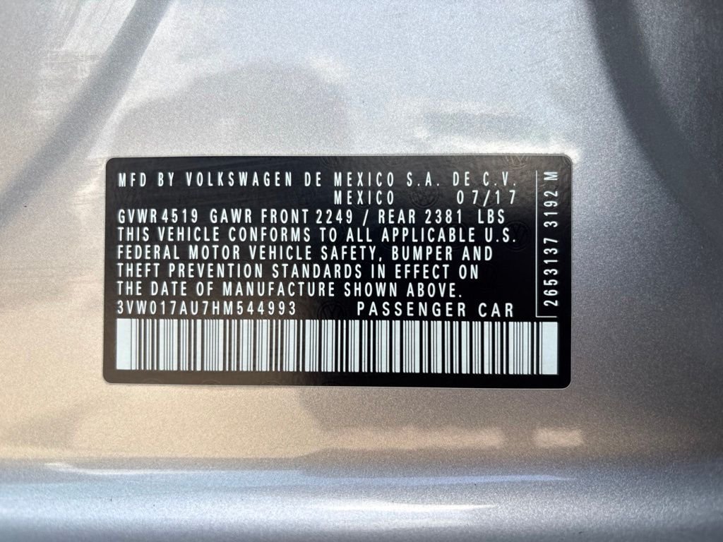 Used 2017 Silver Volkswagen S image 10