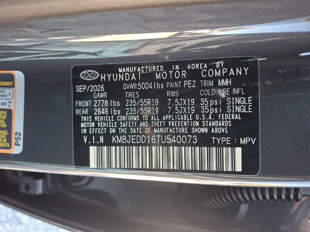 New 2026 Gray Hyundai Limited image 15