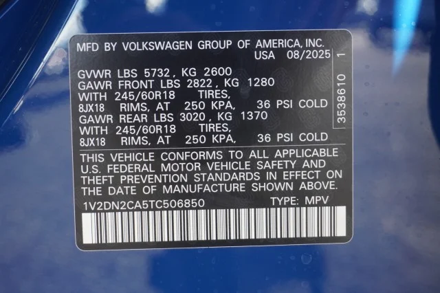 2026 Volkswagen Atlas SE - Photo 36
