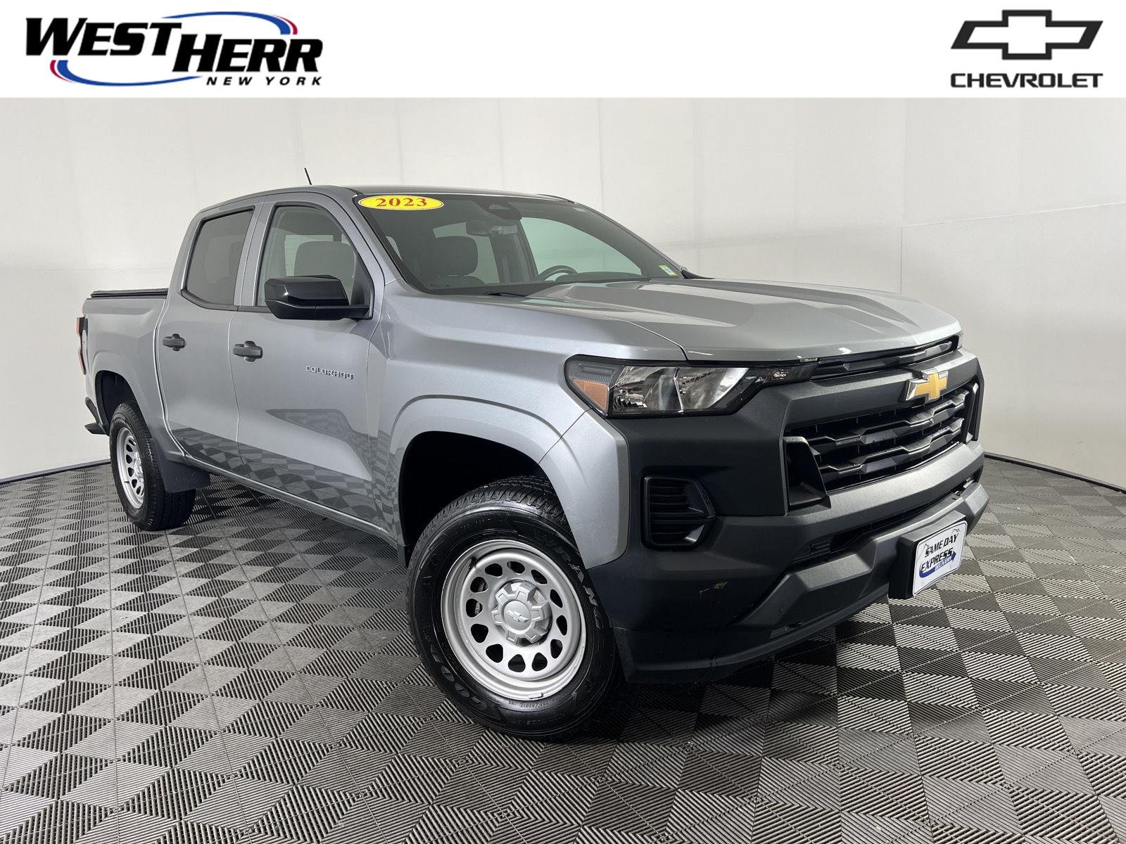 Used 2023 Sterling Gray Metallic Chevrolet Work Truck image 1