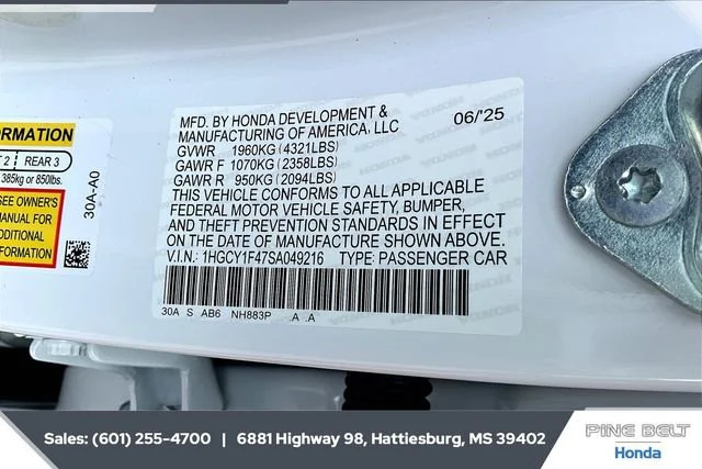 2025 Honda Accord SE - Photo 18