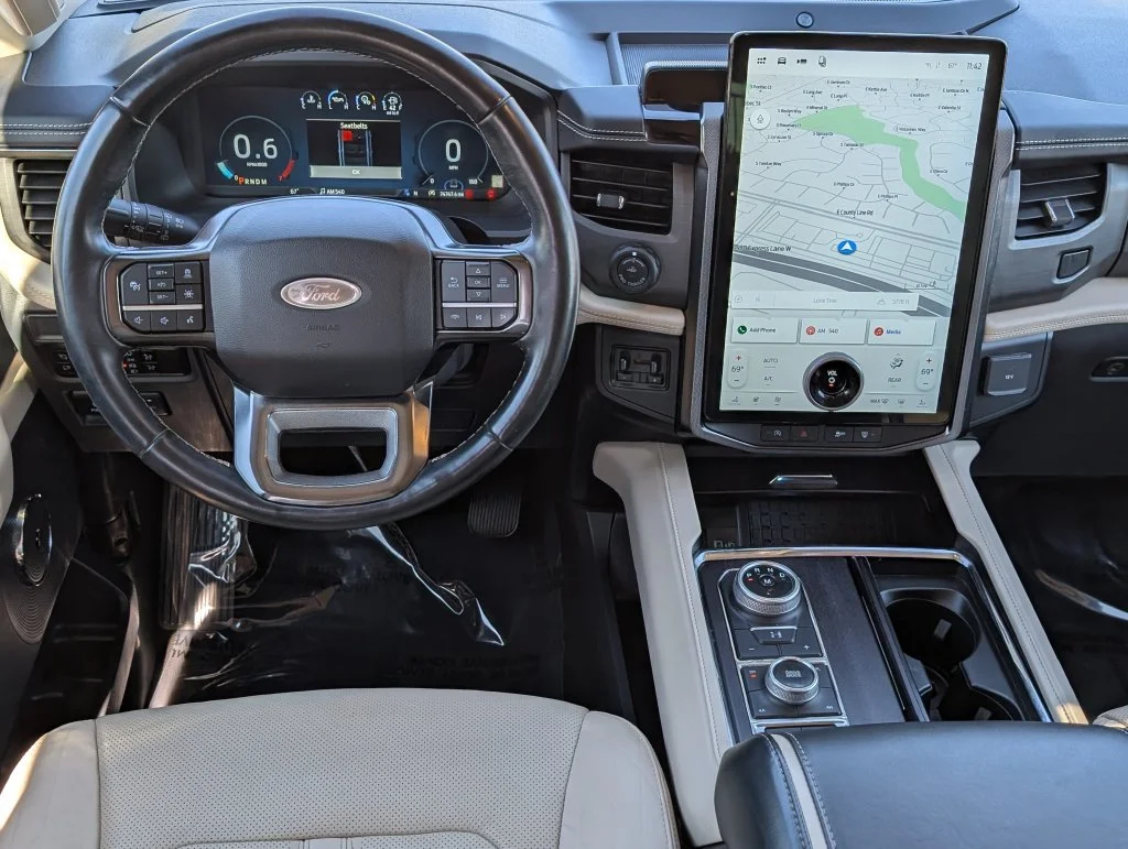Used 2024 White Metallic Ford Platinum image 21