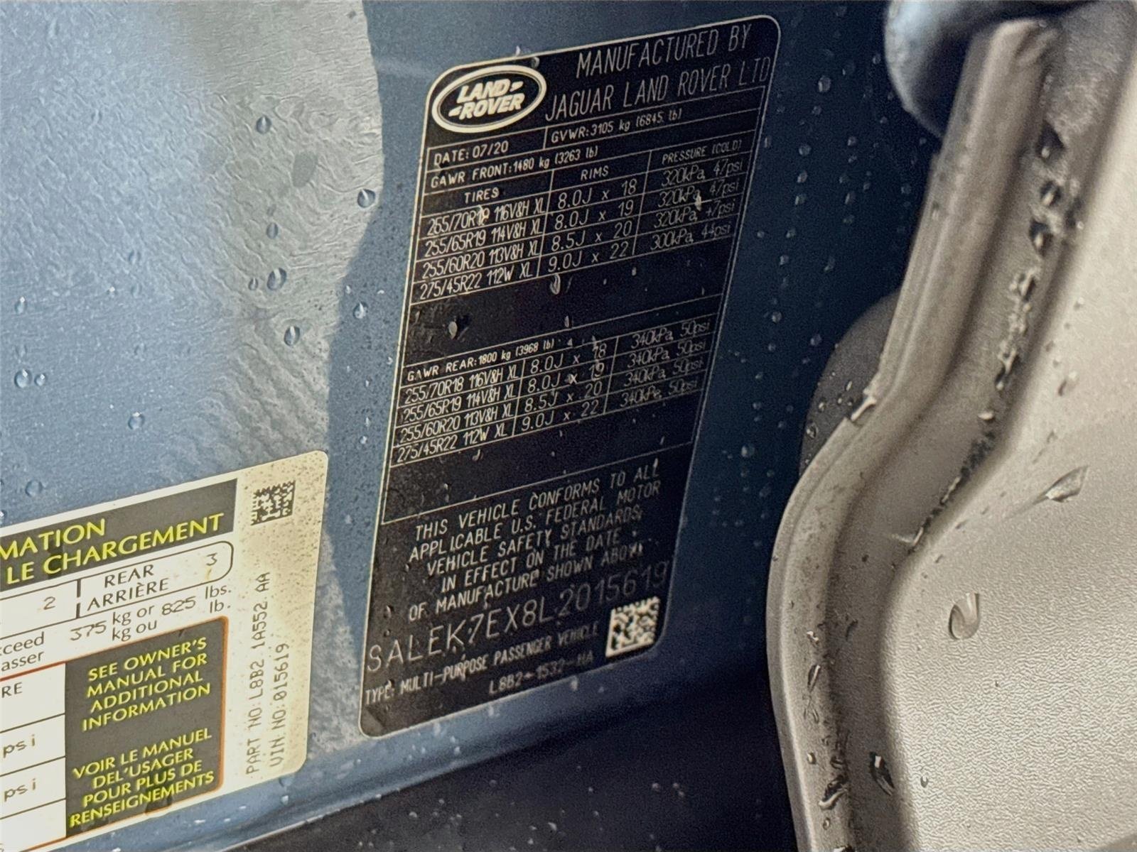 Used 2020 Blue Land Rover Standard image 30